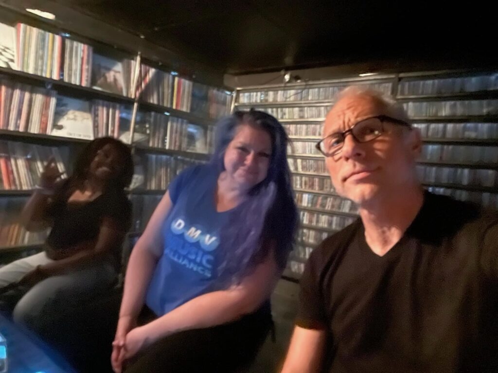 Sharde, Dani, and David Johnson in the 9:30 Club's Hall of Records